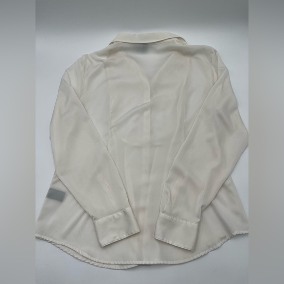 Ralph Lauren Women Blouse Long Sleeve Lace Front Size XL Polyester Cream Color - Picture 6 of 12